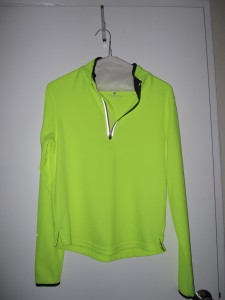 Last year's model of a Brooks' reflective shirt; worth every penny!